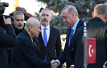 Cumhurbaşkanı Erdoğan, MHP lideri Bahçeli ile bir araya geldi