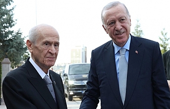 Cumhurbaşkanı Erdoğan, MHP Genel Başkanı Bahçeli'yi ziyaret etti