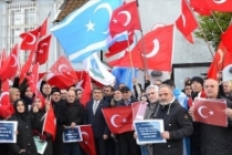Kopenhag Büyükelçiliği önünde Türkiye’ye destek buluşması