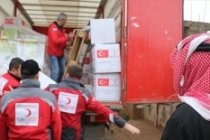 Türk Kızılayı'ndan Afrin kırsalına insani yardım