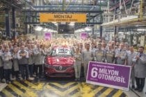 Oyak Renault, 6 milyonuncu otomobilini banttan indirdi