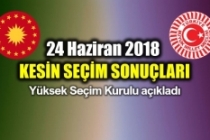 YSK, kesin seçim sonuçlarını açıkladı