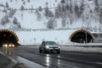 Bolu Dağı'nda kar yağışı