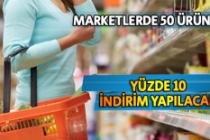 Marketlerden yüzde 10 indirim