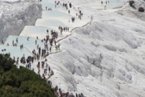 Pamukkale turist sayısında rekor kırdı