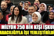 '1 milyon 250 bin kişi İŞKUR aracılığıyla işe yerleştirildi'