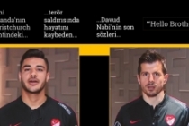 Milli futbolculardan 'Hello Brother' mesajı