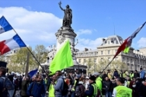 Fransa'da sarı yelekliler gösterilerin 27. haftasında da sokaklarda