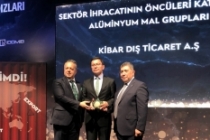 Kibar Dış Ticaret’e İDDMİB’ten “İhracatın Metalik Yıldızı“ ödülü