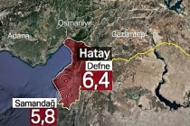 Hatay'da 6,4 büyüklüğünde deprem