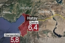 Hatay'da 6,4 büyüklüğünde deprem