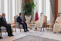 Yılmaz ile Şimşek, Katar emiriyle görüştü: Sanayi ve enerjide işbirliği mesajı