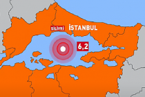 İstanbul'da 6,2 büyüklüğünde deprem