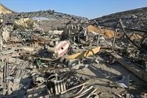 Soykırımcı İsrail ordusu, Lübnan'ın güneyinde çok sayıda binayı yıktı