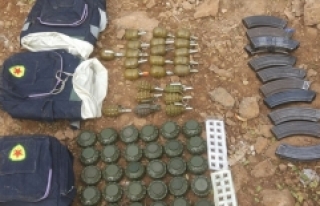 Afrin'de yasaklı anti-personel mayınları ele...