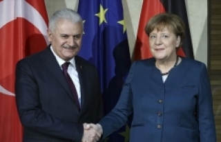 Başbakan Yıldırım ile Almanya Başbakanı Merkel...