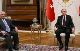 Cumhurbaşkanı Erdoğan Tillerson'ı kabul etti
