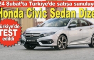 Dizel motorlu Honda Civic sedan yola çıkıyor