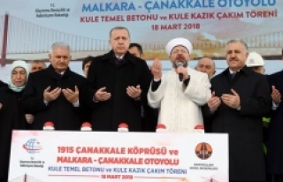 Erdoğan: Çanakkale Köprüsü 18 ay erken bitecek