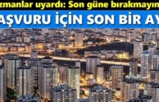 İmar barışı için son ay