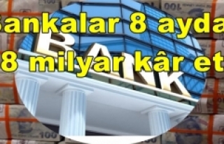 Bankalar 8 ayda 38 milyar kâr etti