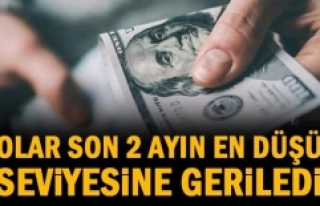 Dolar 2 ayın en düşük seviyesinde