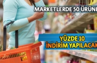 Marketlerden yüzde 10 indirim