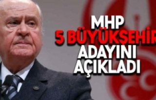MHP 5 büyükşehir için adaylarını açıkladı