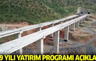 2019 yılı Yatırım Programı açıklandı