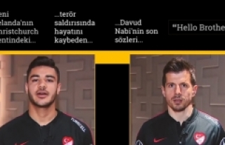 Milli futbolculardan 'Hello Brother' mesajı