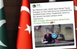 Pakistan iktidar partisinden Türkçe teşekkür