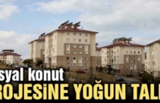 Sosyal konut projesine yoğun talep