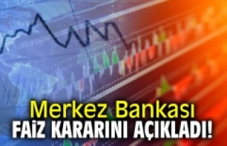 Merkez Bankası faiz kararını açıkladı