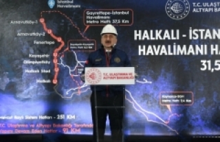 Halkalı-İstanbul Havalimanı metrosunun yüzde 60'ı...