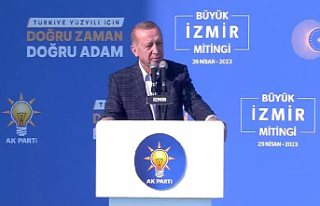 Cumhurbaşkanı Erdoğan İzmir'de konuştu