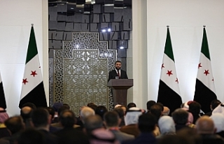Suriye'de Ulusal Diyalog Konferansı oturumları...