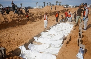 Soykırımcı İsrail'in Gazze'ye saldırılarında...