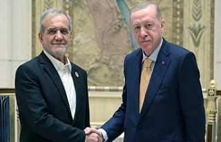 Cumhurbaşkanı Erdoğan, Pezeşkiyan ile görüştü