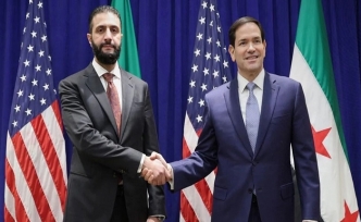 Suriye Devlet Başkanı Şara, ABD Dışişleri Bakanı Rubio ile görüştü