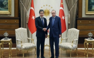 Cumhurbaşkanı Erdoğan, IKBY Başkanı Barzani’yi kabul etti
