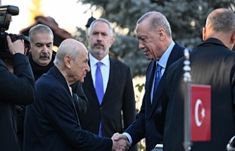 Cumhurbaşkanı Erdoğan, MHP lideri Bahçeli ile bir araya geldi