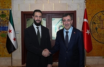 Cumhurbaşkanı Yardımcısı Yılmaz, Suriye Cumhurbaşkanı ile görüştü