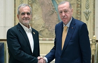 Cumhurbaşkanı Erdoğan, Pezeşkiyan ile görüştü