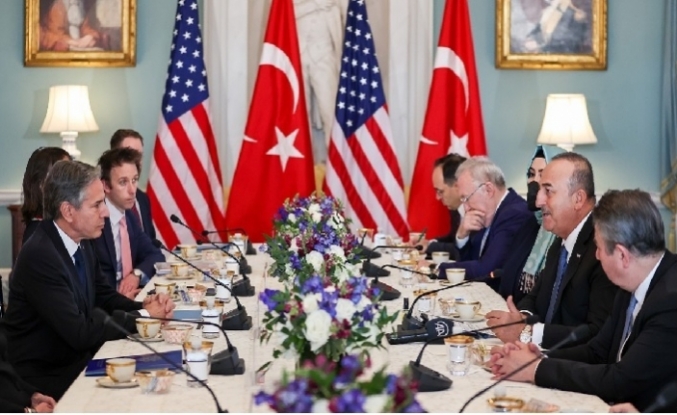 Washington'da kritik zirve: Çavuşoğlu ve Blinken bir araya geldi