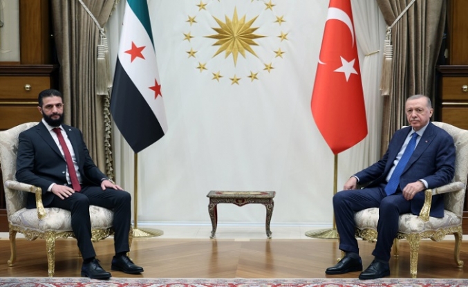 Ankara'da kritik görüşme: Şara Erdoğan'la bir araya geldi