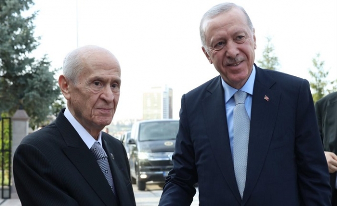 Cumhurbaşkanı Erdoğan, MHP Genel Başkanı Bahçeli'yi ziyaret etti