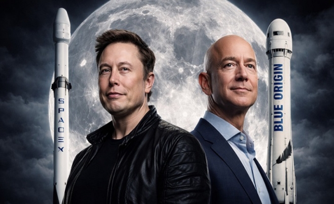 Musk SpaceX’e yükleniyor, Bezos Blue Origin’i zorluyor: ABD’li milyarderler Çin’e karşı Ay yarışında