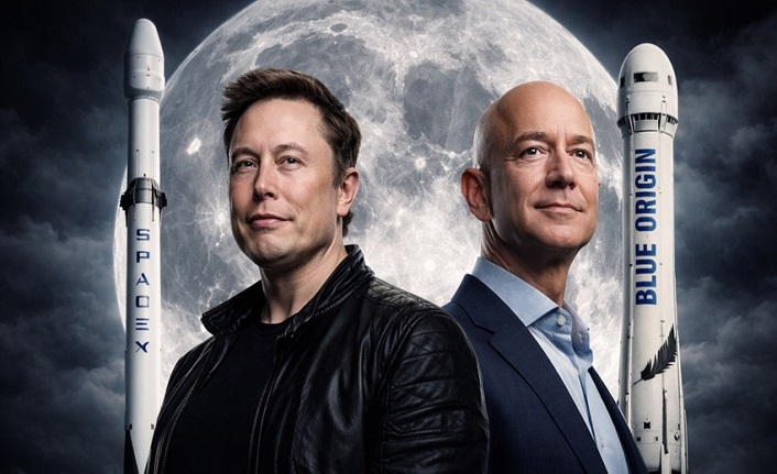 Musk SpaceX’e yükleniyor, Bezos Blue Origin’i zorluyor: ABD’li milyarderler Çin’e karşı Ay yarışında